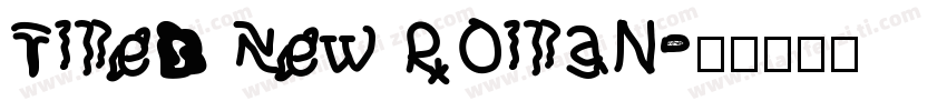 Tmes New Roman字体转换